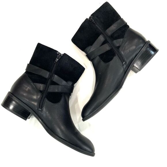 RALPH LAUREN Short Biker Boots - Picture 3 of 10